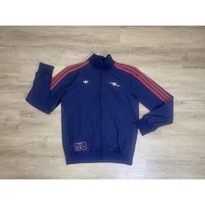Arsenal FC Terrace Icons Adidas Mens Sz M Track Jacket Football Soccer JF0544